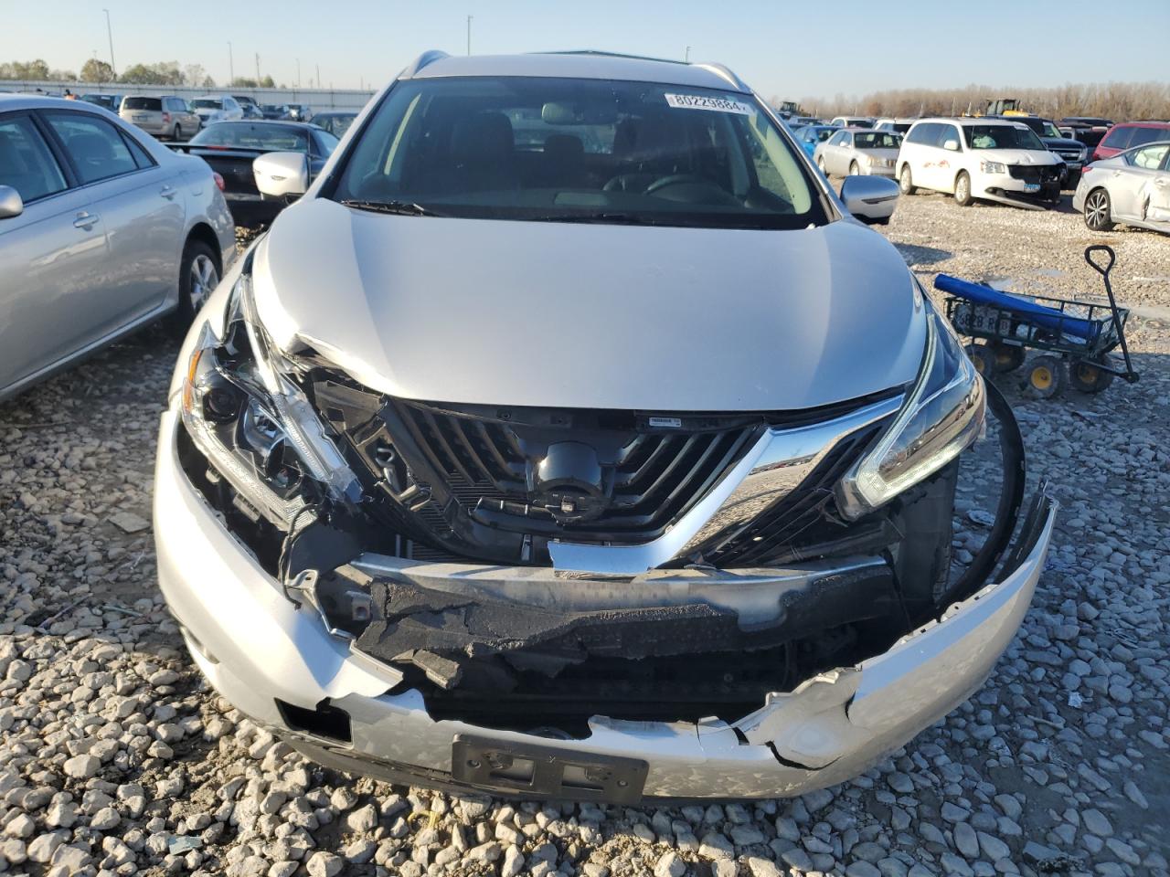 2018 Nissan Murano VIN 5N1AZ2MH5JN157061 Copart auction photo, front end damage thumbnail 5