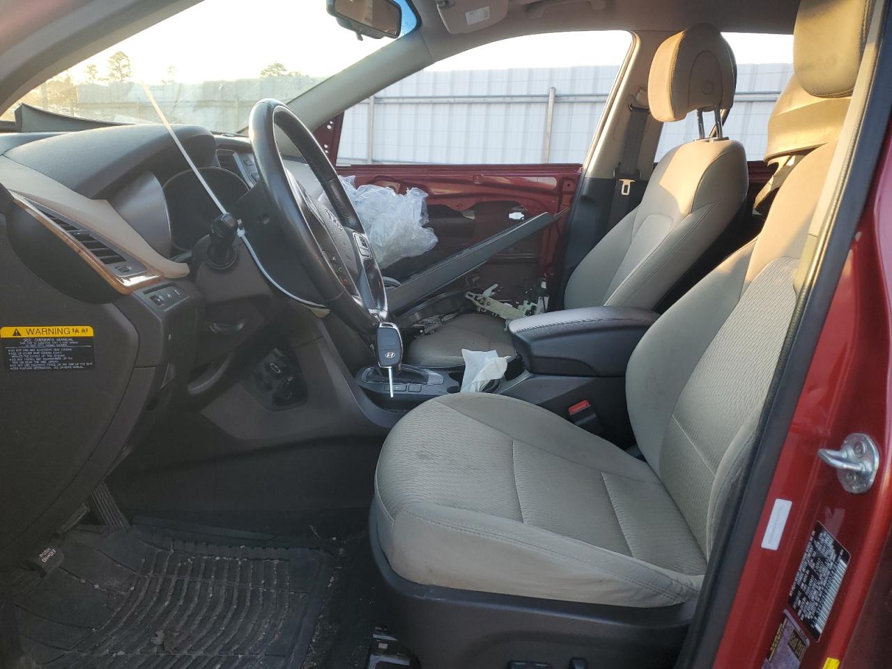 2013 Hyundai Santa Fe VIN 5XYZU3LB2DG028781 Copart auction photo, all over damage thumbnail 7
