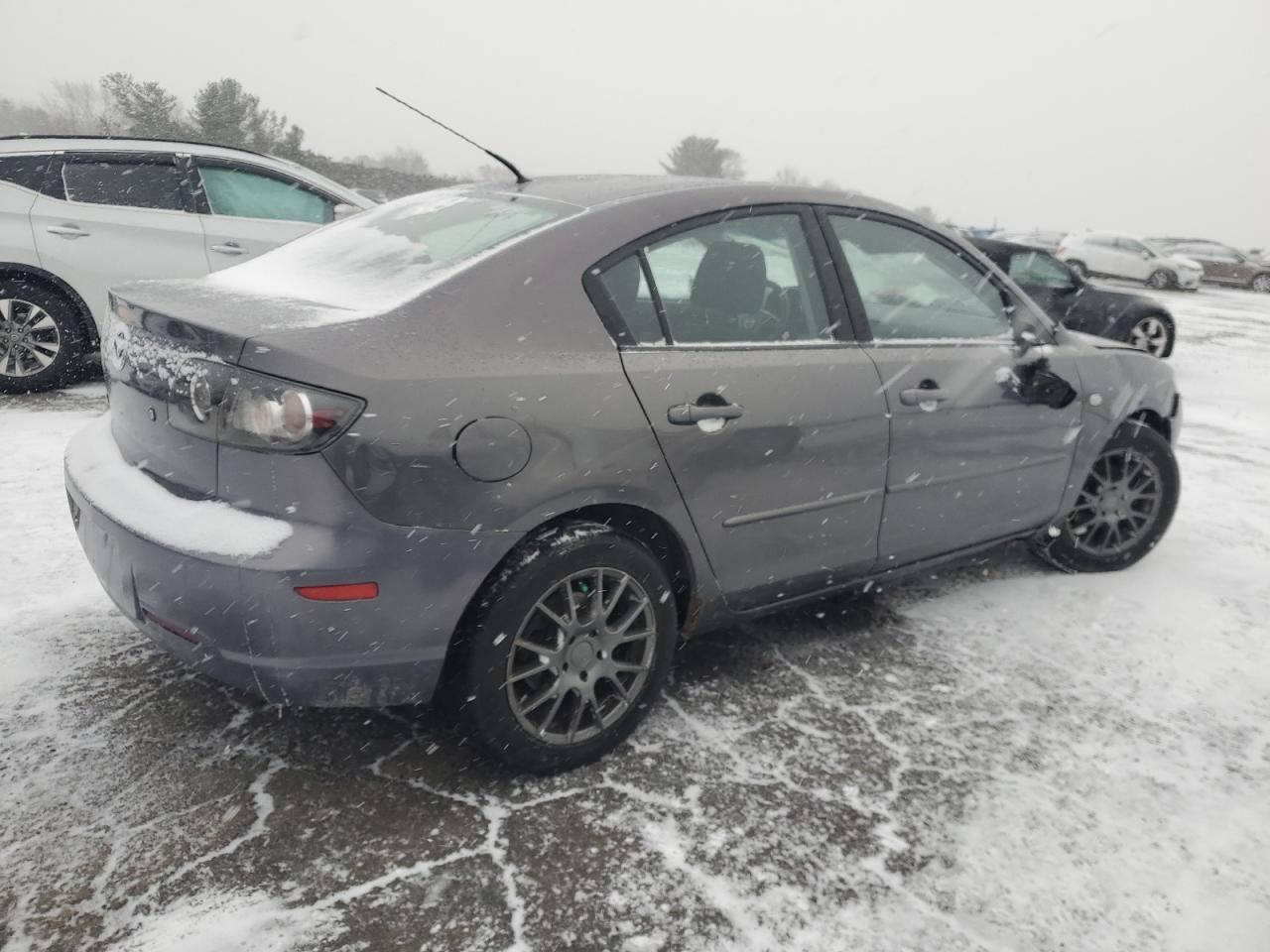 2009 Mazda 3 VIN JM1BK32G391204443 Copart auction photo, front end / top/roof damage thumbnail 3