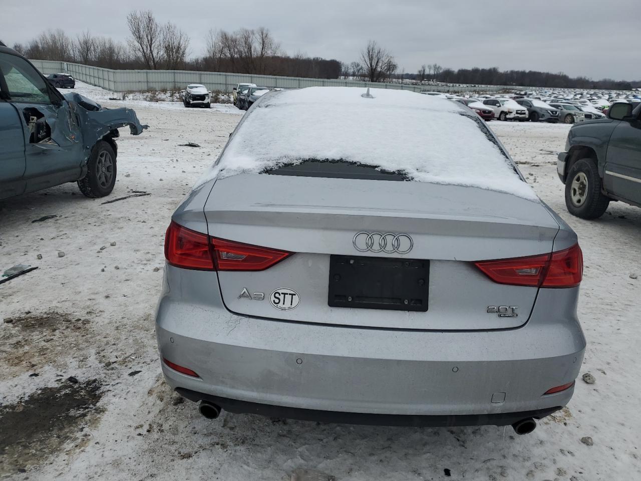 2015 Audi A3 VIN WAUEFGFF2F1067627 Copart auction photo, burn - engine / burn - interior damage thumbnail 6