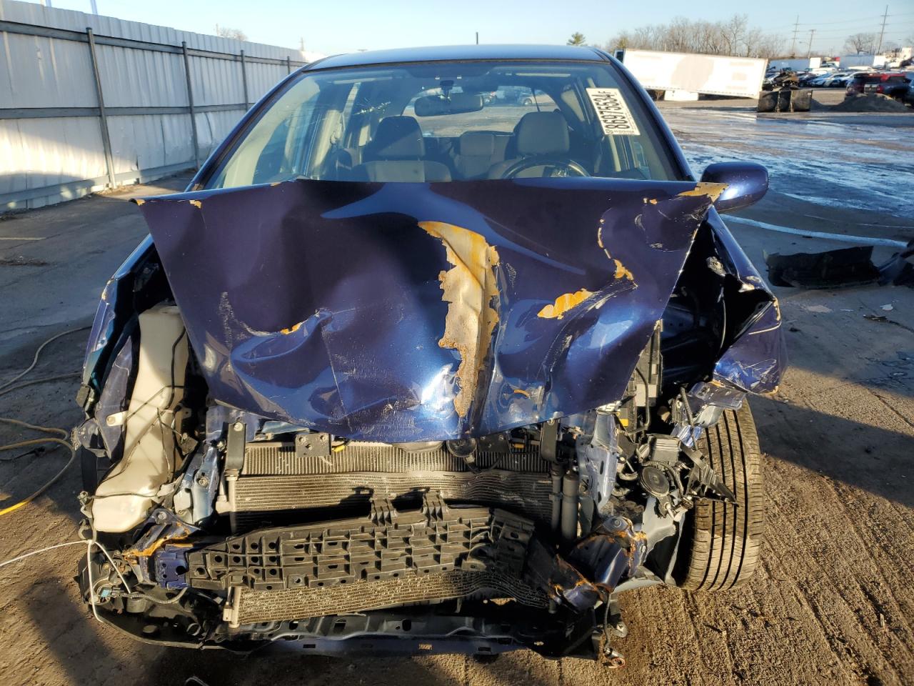 2011 Honda Fit VIN JHMGE8H53BC021102 Copart auction photo, front end damage thumbnail 5