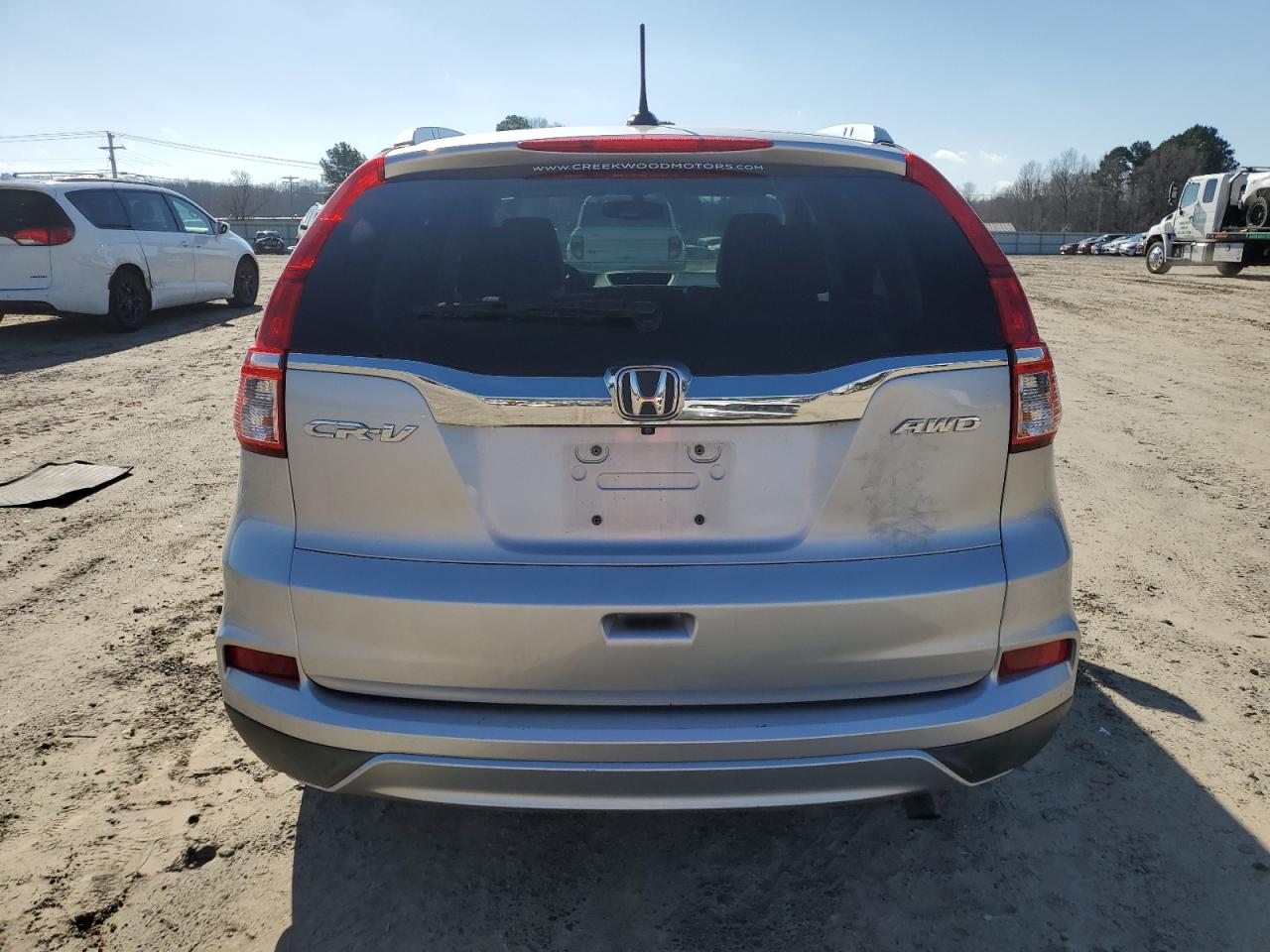 2015 Honda CR-V VIN 2HKRM4H74FH705495 Copart auction photo, front end / side damage thumbnail 6