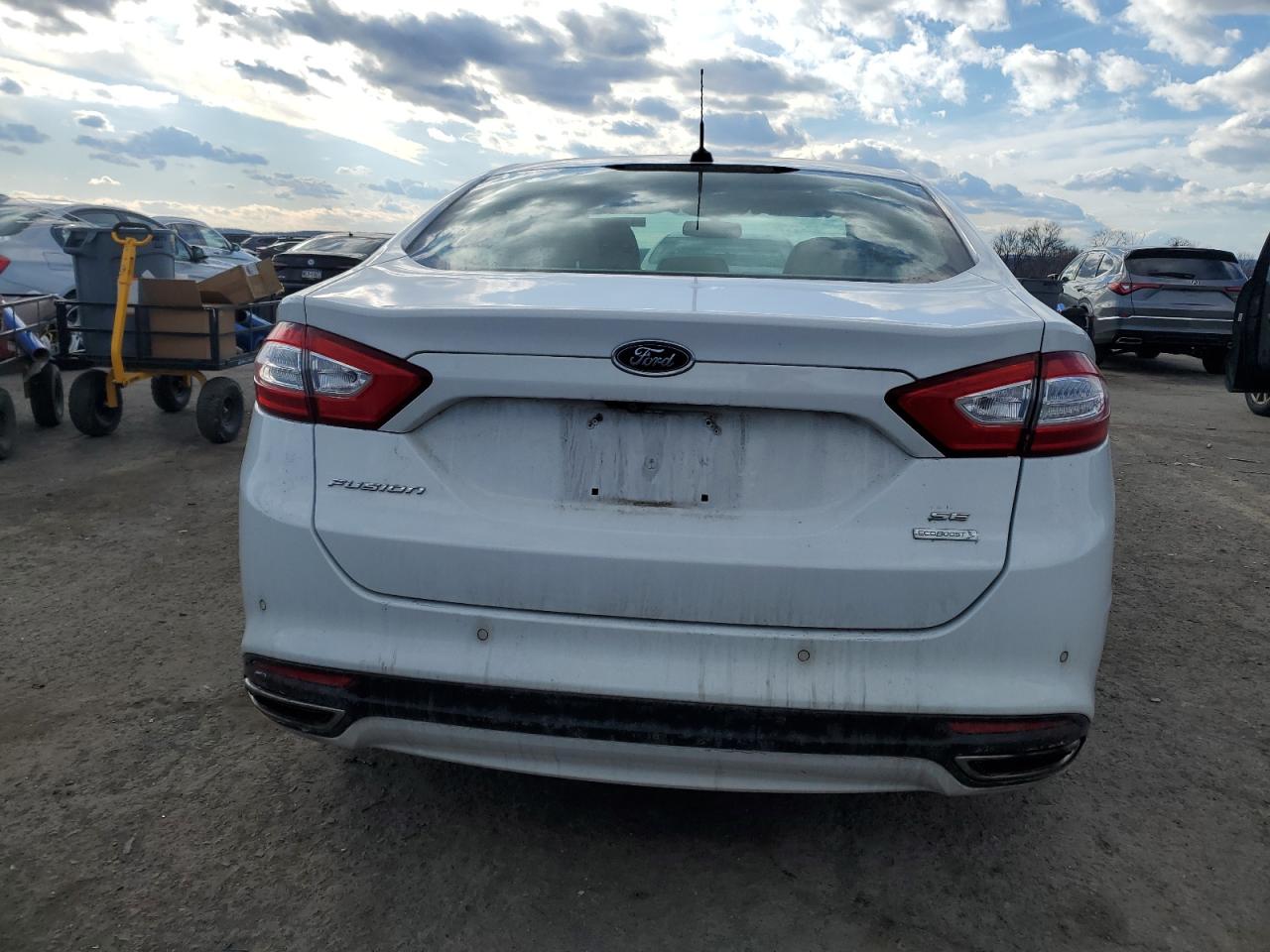 2014 Ford Fusion VIN 3FA6P0H93ER265713 Copart auction photo, front end / side damage thumbnail 6
