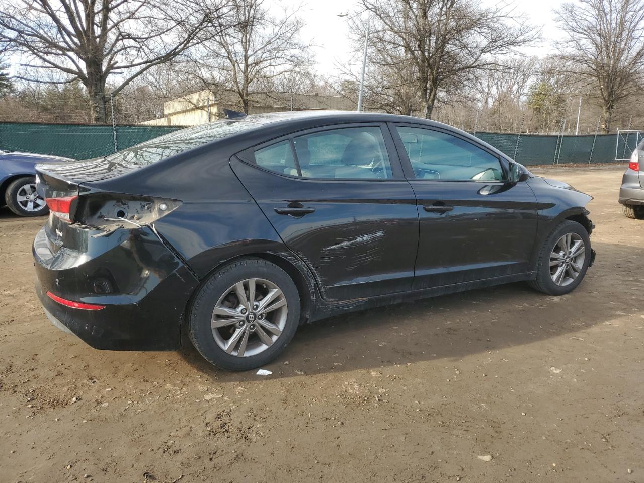 2018 Hyundai Elantra VIN KMHD84LF5JU442666 Copart auction photo, all over damage thumbnail 3