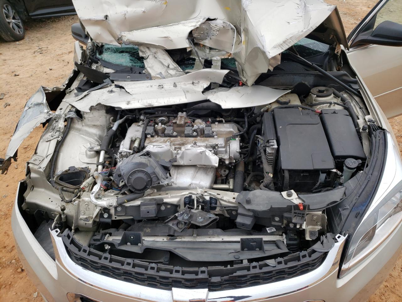 2015 Chevrolet Malibu VIN 1G11B5SL3FF348831 Copart auction photo, front end / side damage thumbnail 12