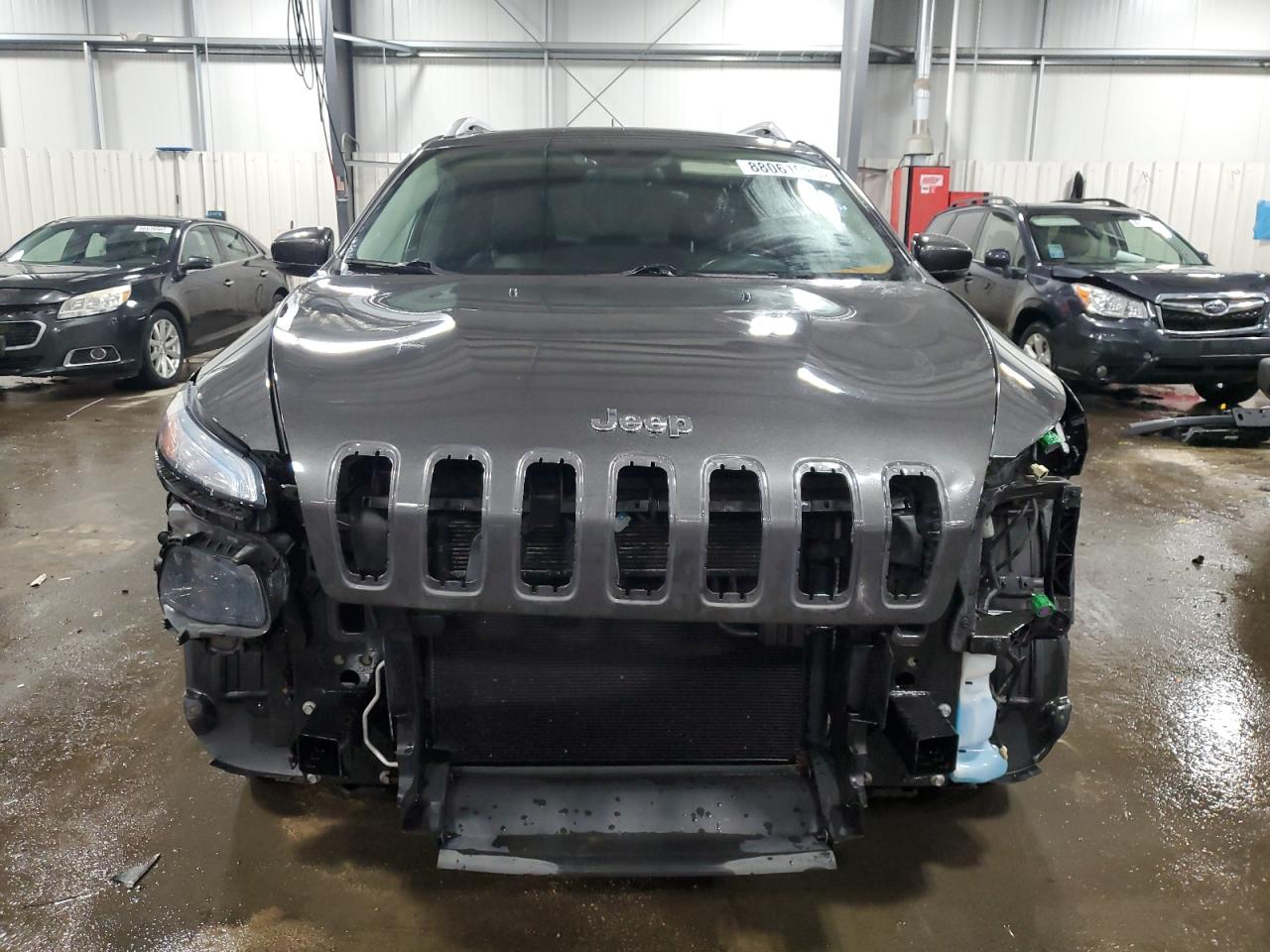 2014 Jeep Grand Cherokee VIN 1C4PJMDB9EW303118 Copart auction photo, front end damage thumbnail 5