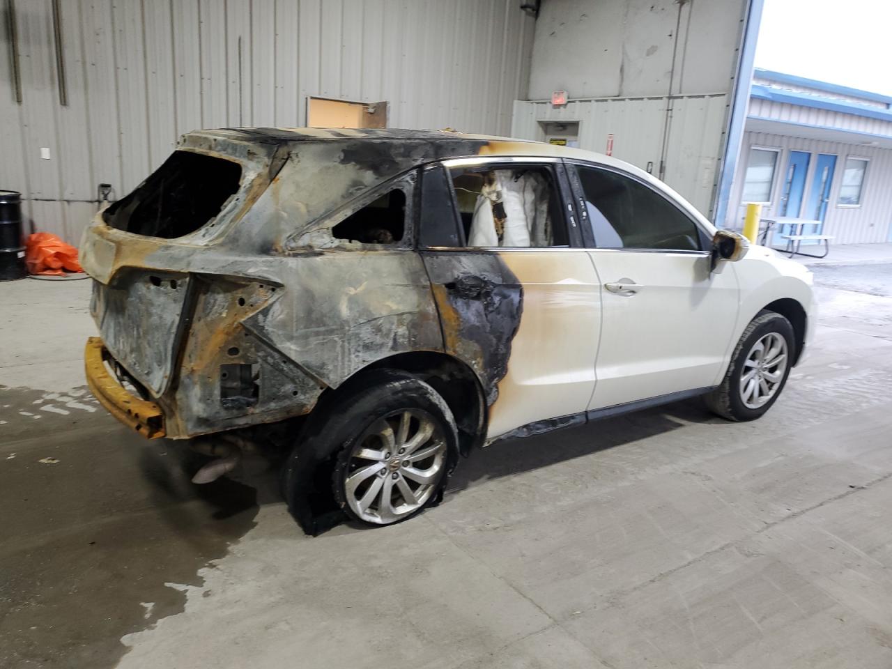 2018 Acura RDX VIN 5J8TB4H33JL006857 Copart auction photo, burn damage thumbnail 3