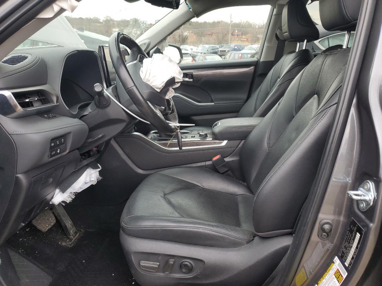 2023 Toyota Highlander VIN 5TDKDRBHXPS528253 Copart auction photo, front end / side damage thumbnail 7