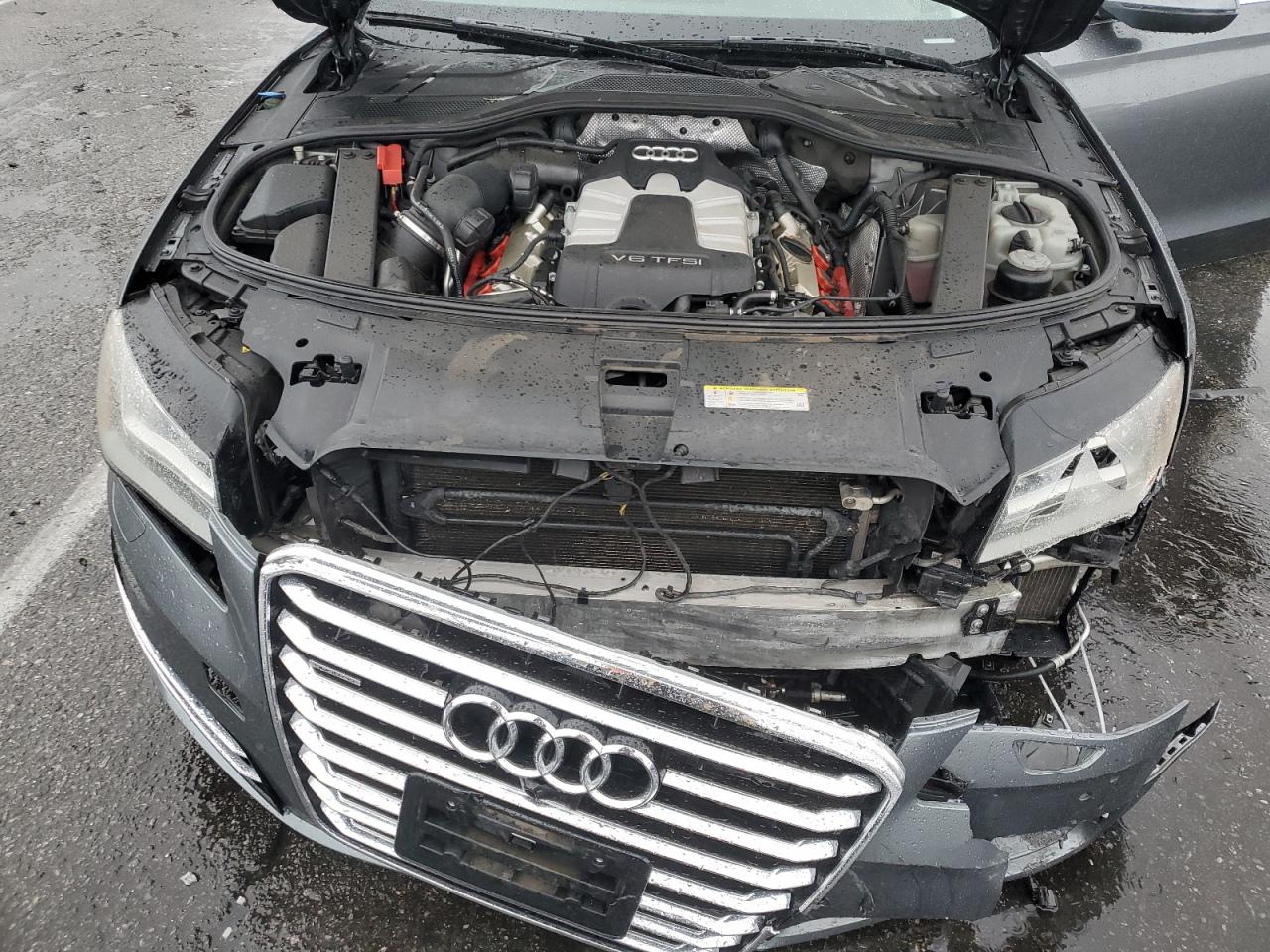 2013 Audi A8 VIN WAUAGAFD7DN032708 Copart auction photo, front end / minor dent/scratches damage thumbnail 11