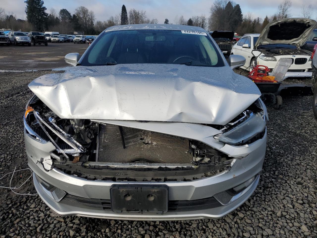 2017 Ford Fusion VIN 3FA6P0RU2HR141777 Copart auction photo, front end damage thumbnail 5