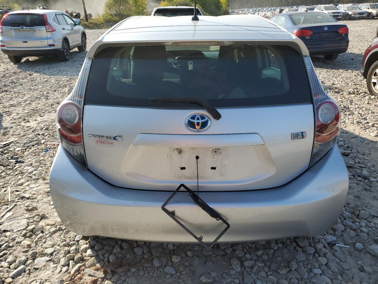 2014 Toyota Prius VIN JTDKDTB38E1565670 Copart auction photo, side / front end damage thumbnail 6