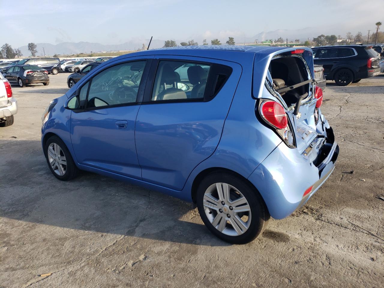 2014 Chevrolet Spark VIN KL8CA6S96EC560774 Copart auction photo, rear end damage thumbnail 2