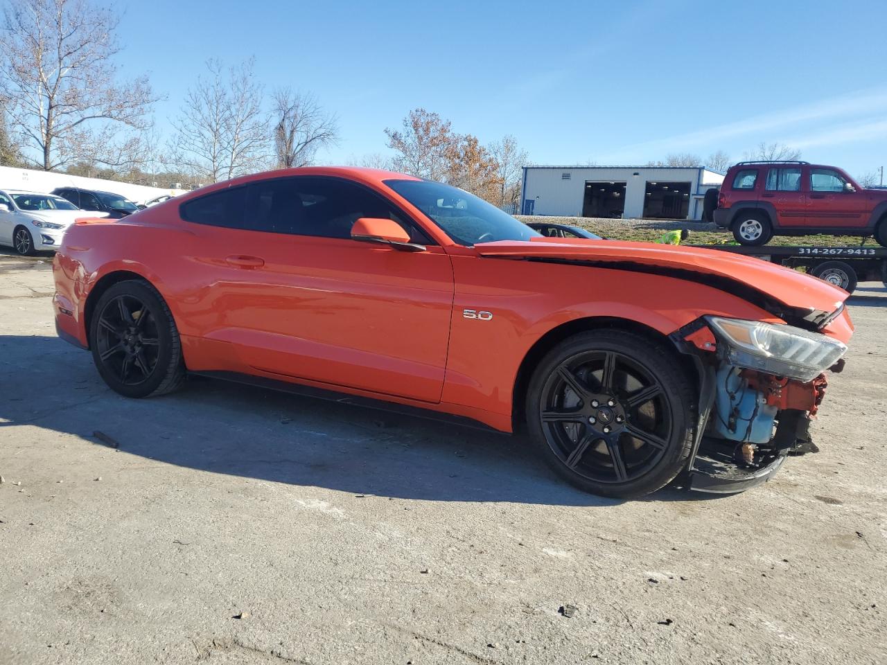 2015 Ford Mustang VIN 1FA6P8CF0F5431024 Copart auction photo, front end damage thumbnail 4