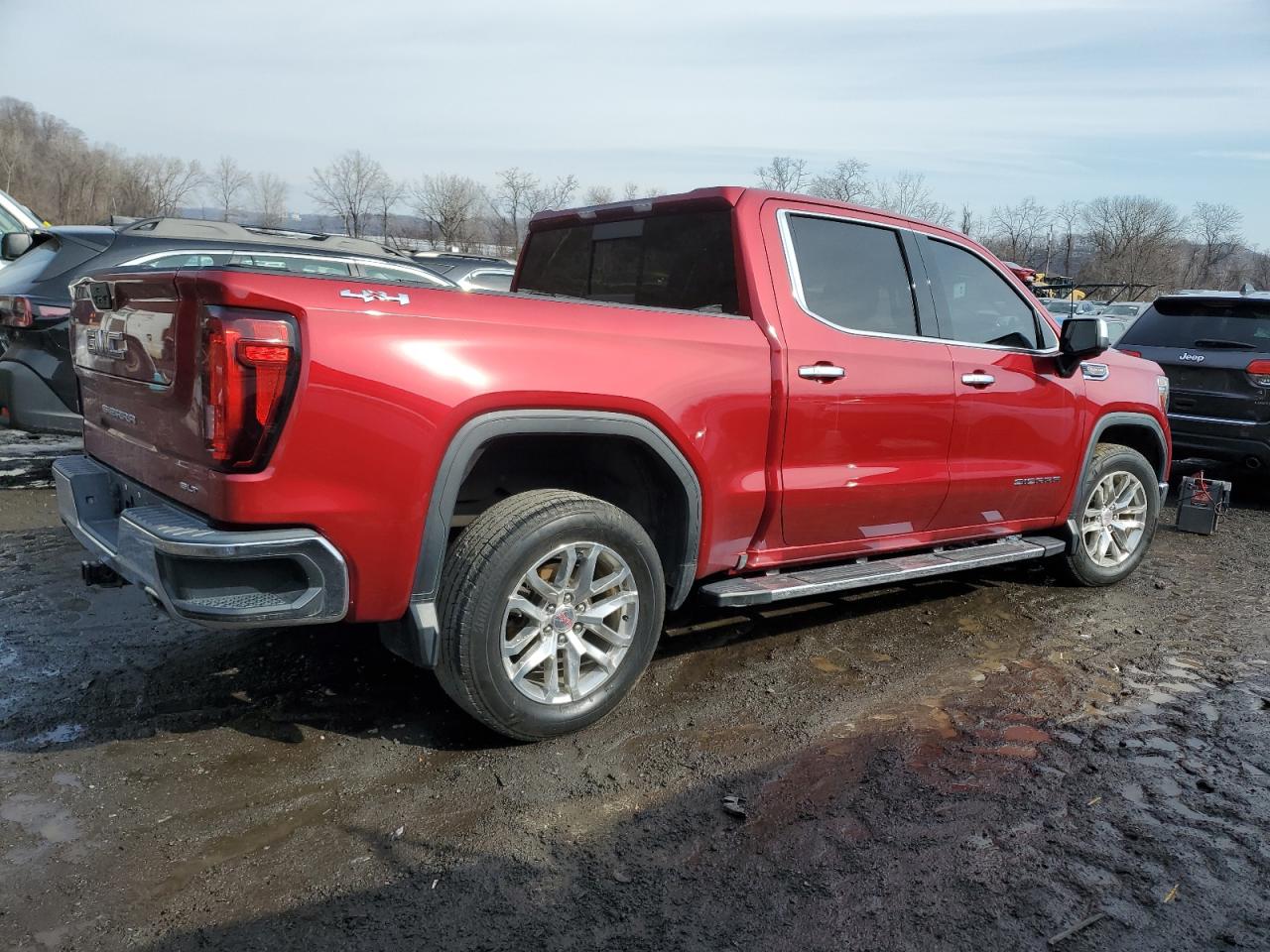 2019 GMC Sierra VIN 3GTU9DEL8KG134416 Copart auction photo, front end damage thumbnail 3