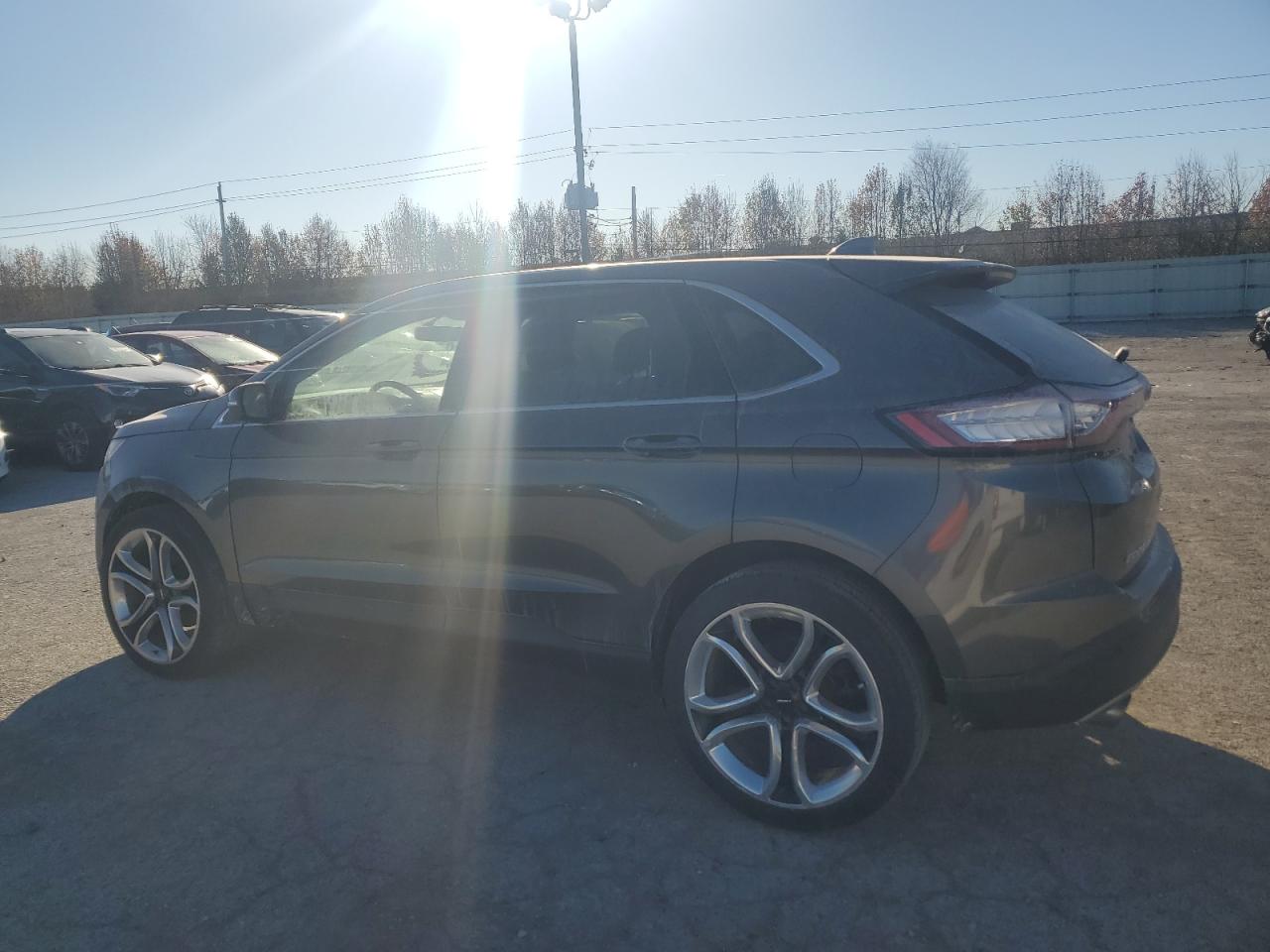 2017 Ford Edge VIN 2FMPK4J97HBB44261 Copart auction photo, front end / undercarriage damage thumbnail 2