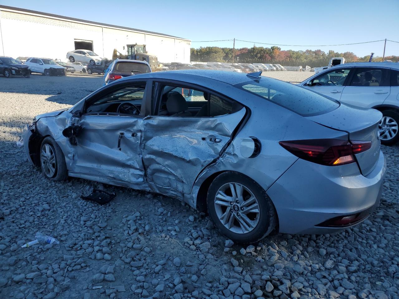 2020 Hyundai Elantra VIN KMHD84LF1LU967923 Copart auction photo, all over damage thumbnail 2