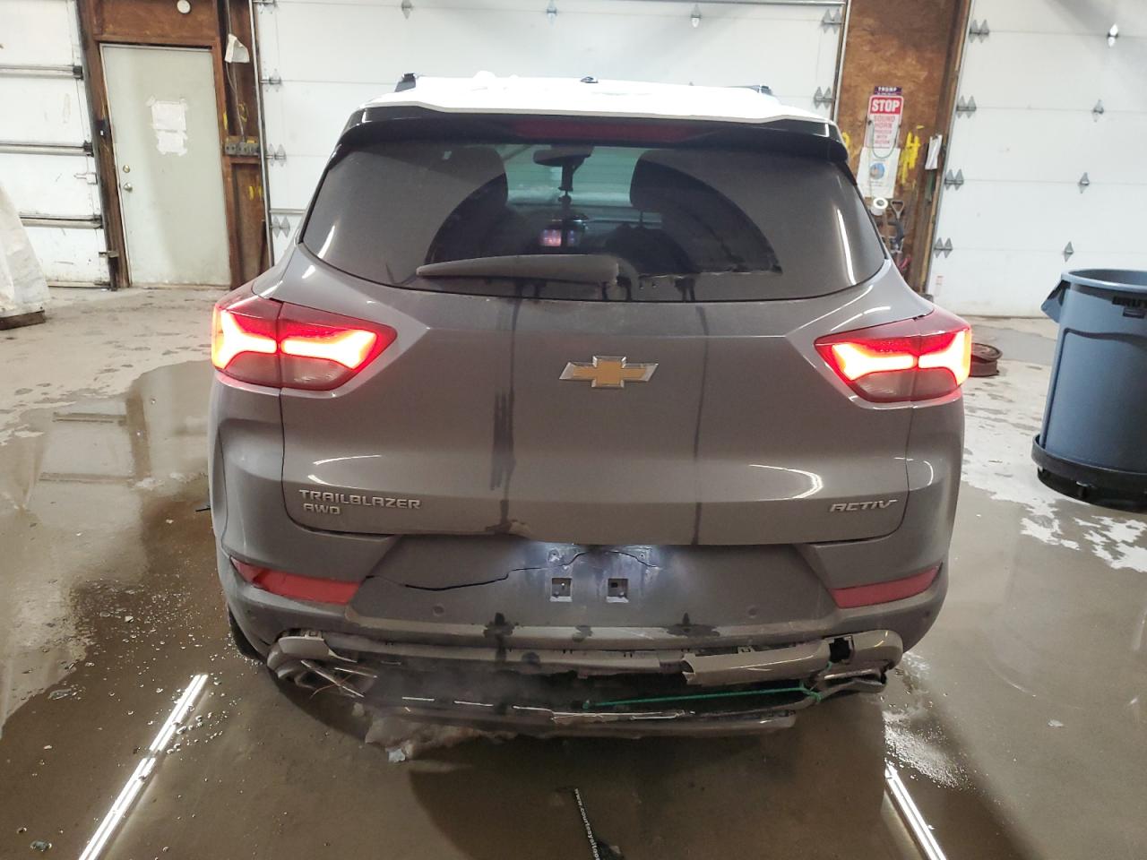 2021 Chevrolet TrailBlazer VIN KL79MSSL4MB117974 Copart auction photo, front end / side damage thumbnail 6
