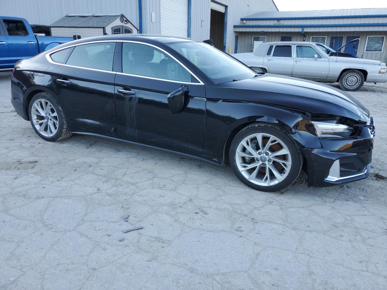 2020 Audi A5 VIN WAUANCF52LA007795 Copart auction photo, front end / side damage thumbnail 4