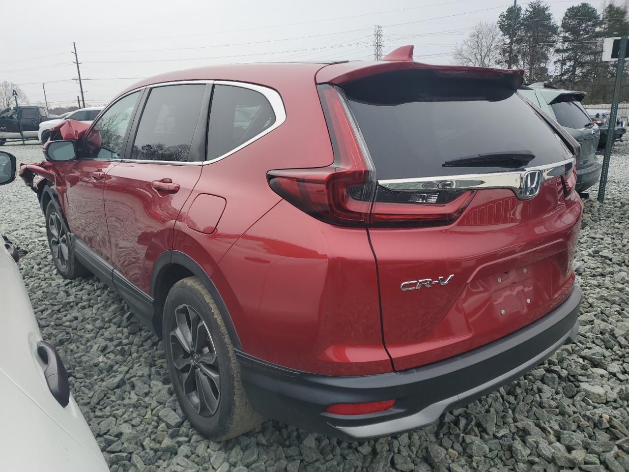 2020 Honda CR-V VIN 2HKRW1H89LH412074 Copart auction photo, front end / side damage thumbnail 2