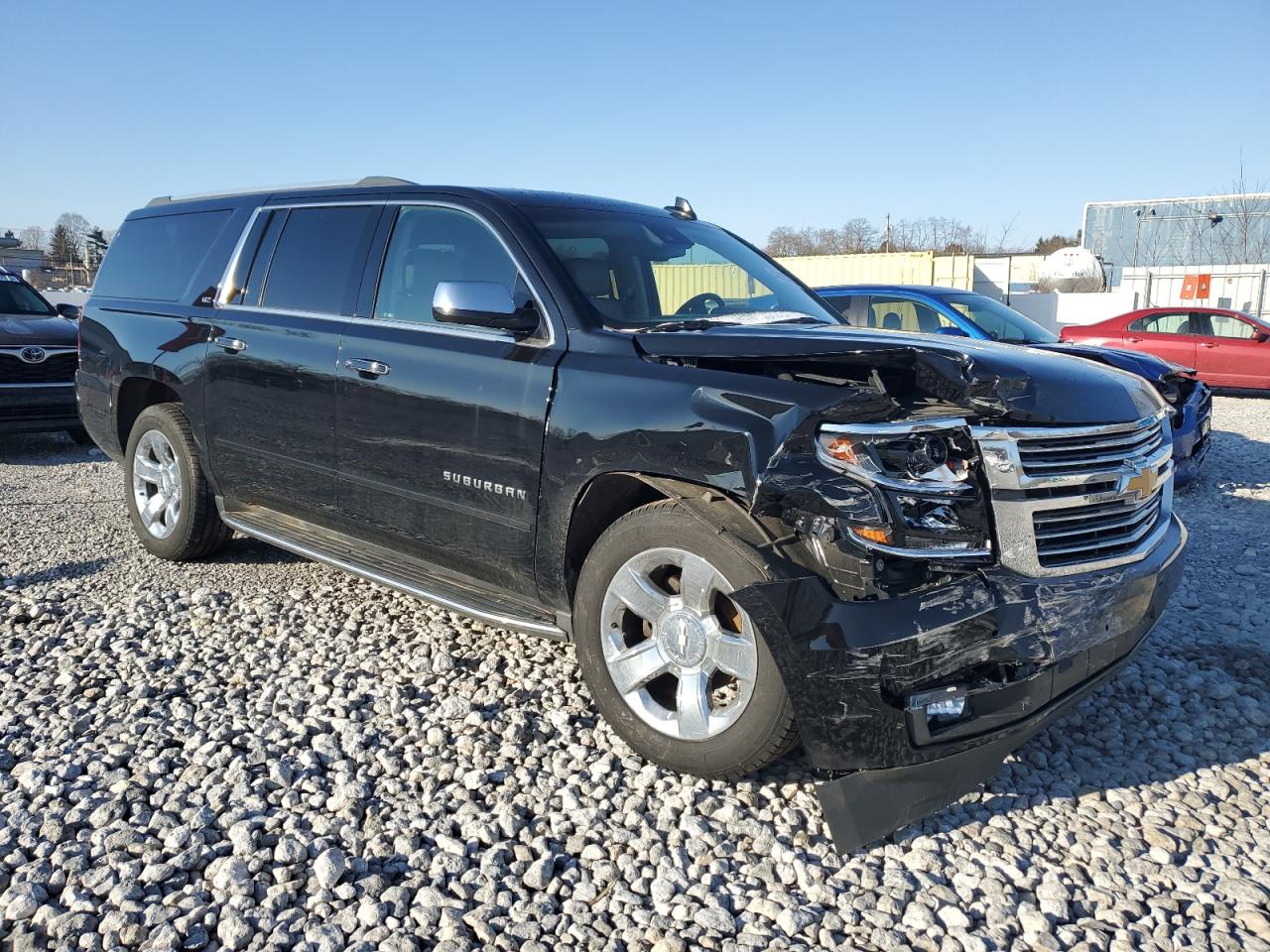 2016 Chevrolet Suburban VIN 1GNSKJKC5GR467699 Copart auction photo, front end / side damage thumbnail 4