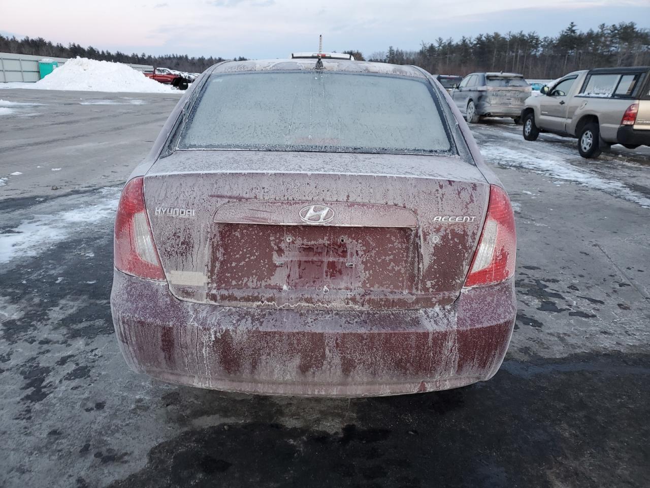 2009 Hyundai Accent VIN KMHCN46C89U367852 Copart auction photo, side damage thumbnail 6