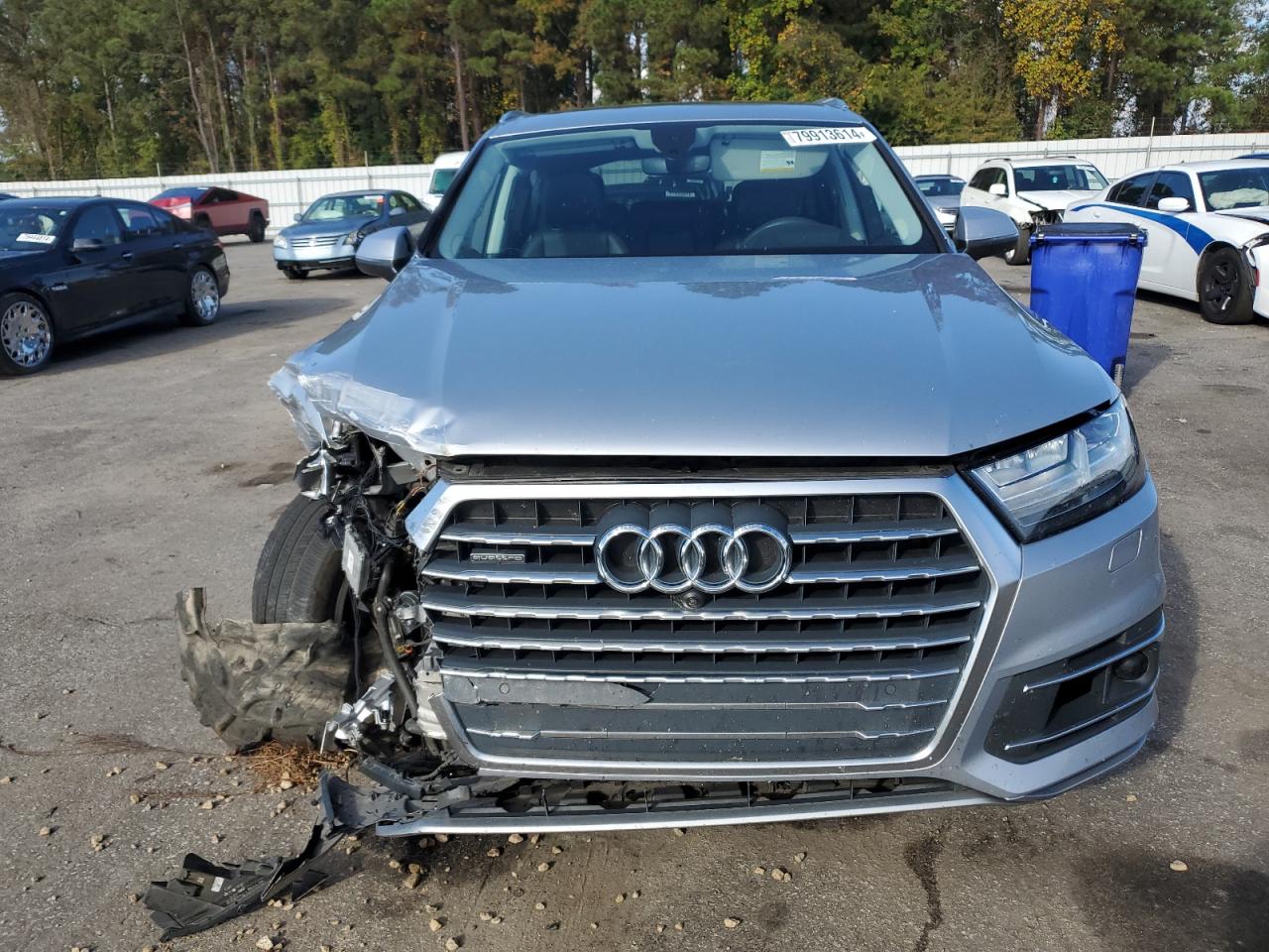 2019 Audi Q7 VIN WA1VAAF74KD003938 Copart auction photo, front end / undercarriage damage thumbnail 5