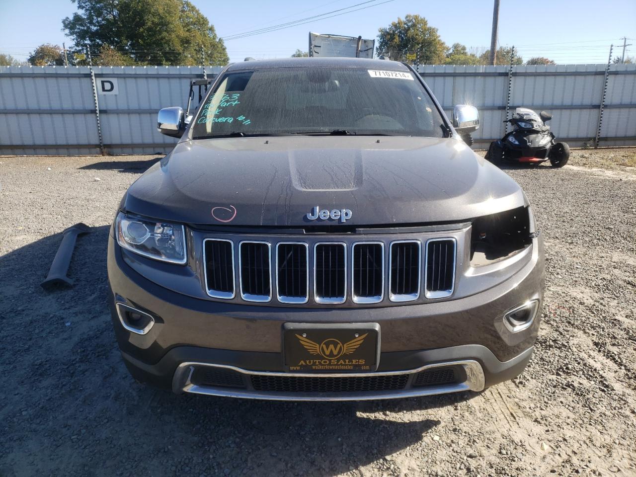 2014 Jeep Grand Cherokee VIN 1C4RJFBG4EC377440 Copart auction photo, all over damage thumbnail 5