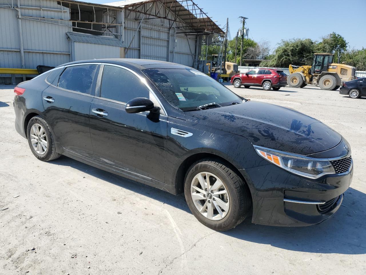 2016 KIA Optima VIN 5XXGU4L37GG023445 Copart auction photo, front end / side damage thumbnail 4