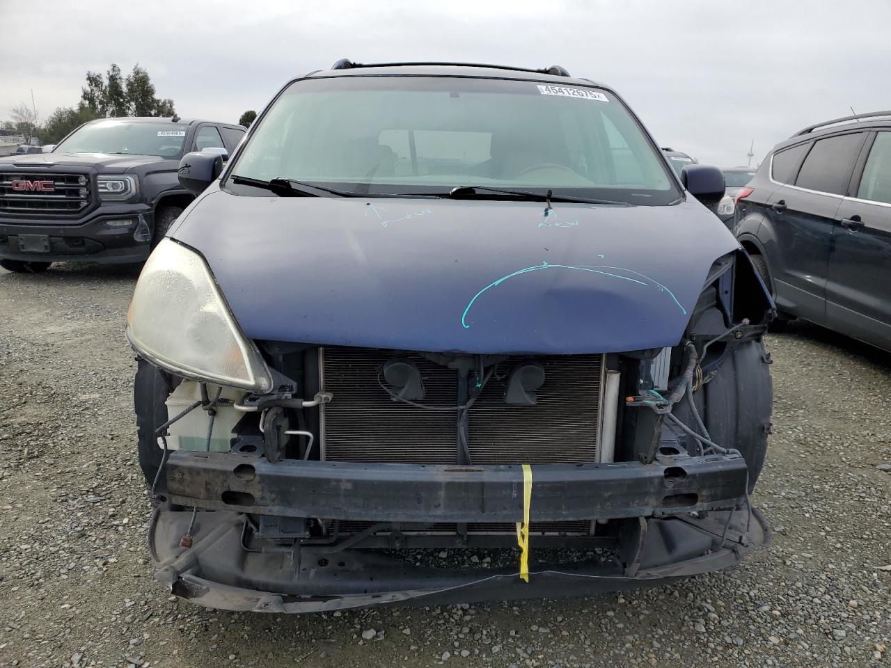 2006 Toyota Sienna VIN 5TDZA22C56S465595 Copart auction photo, front end / side damage thumbnail 5