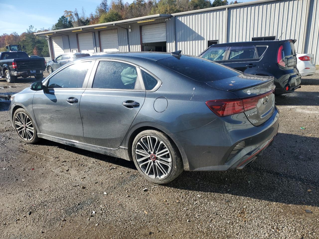 2022 KIA Forte VIN 3KPF44AC4NE460887 Copart auction photo, side damage thumbnail 2