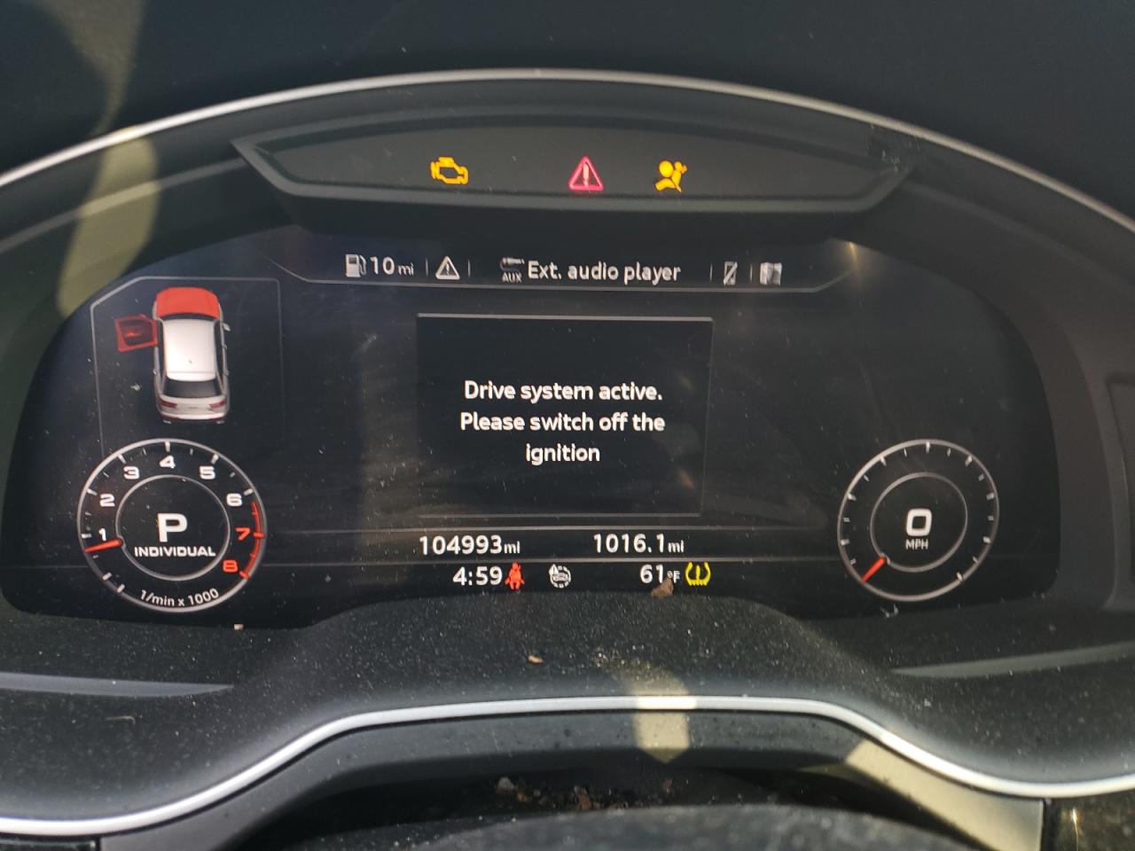2018 Audi Q7 VIN WA1LAAF71JD001957 Copart auction photo, front end / side damage thumbnail 9