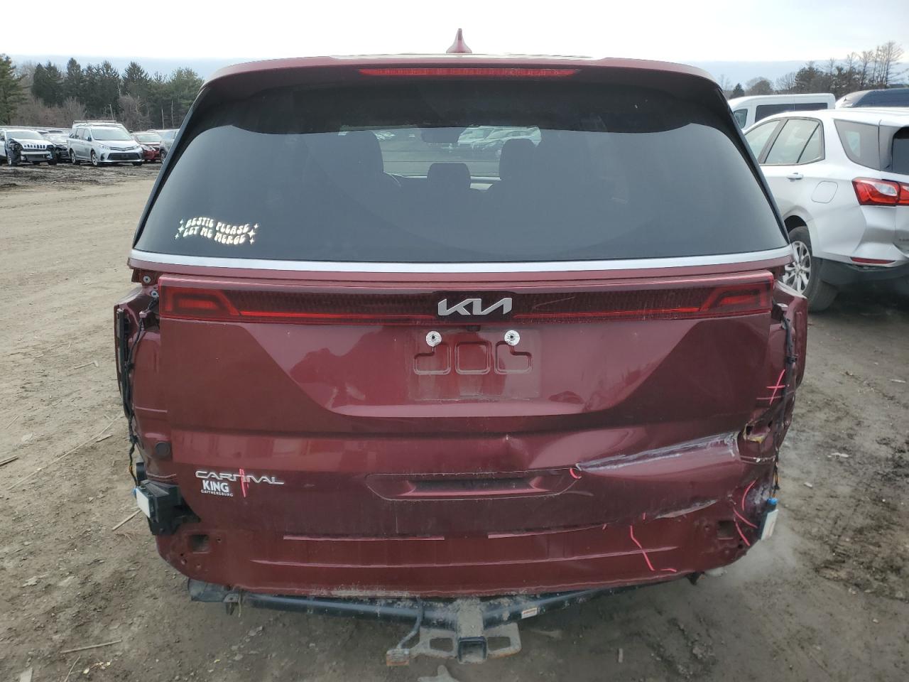 2023 KIA Carnival VIN KNDNC5H31P6251982 Copart auction photo, front end / rear end damage thumbnail 6