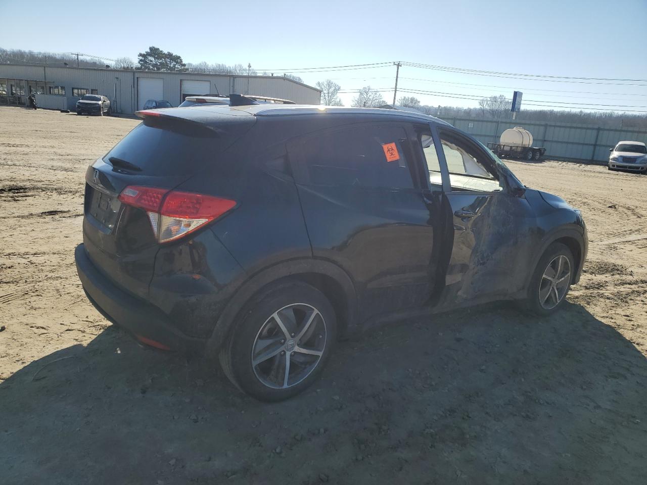 2022 Honda HR-V VIN 3CZRU5H7XNM718826 Copart auction photo, side / front end damage thumbnail 3