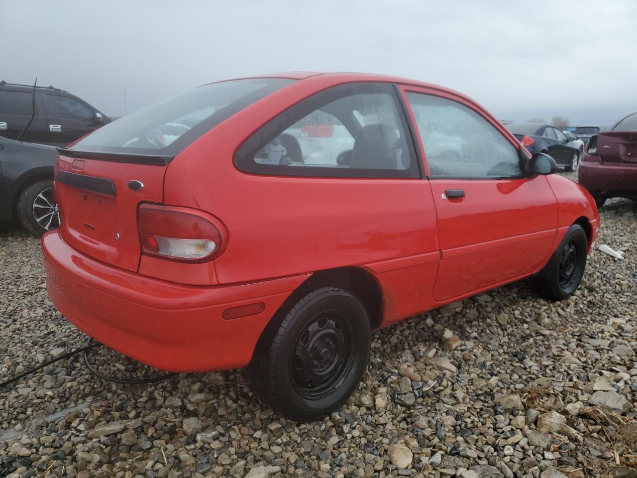 1997 Ford Aspire VIN KNJLT05H8V6219549 Copart auction photo, side damage thumbnail 3