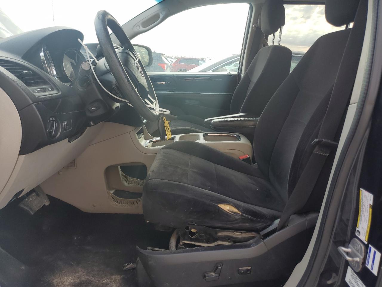 2014 Dodge Caravan VIN 2C4RDGCG0ER173270 Copart auction photo, side damage thumbnail 7