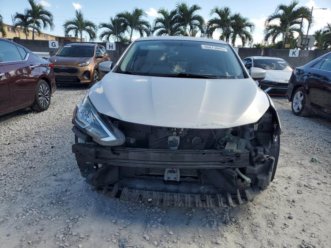 2019 Nissan Sentra VIN 3N1AB7AP0KL603123 Copart auction photo, front end damage thumbnail 5