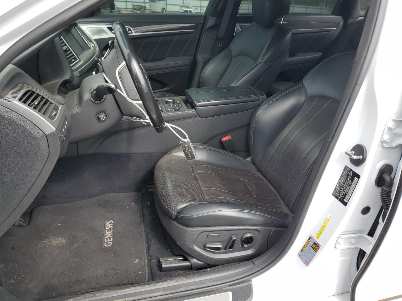 2019 Genesis G80 VIN KMHGN4JB0KU295809 Copart auction photo, rear end / front end damage thumbnail 7