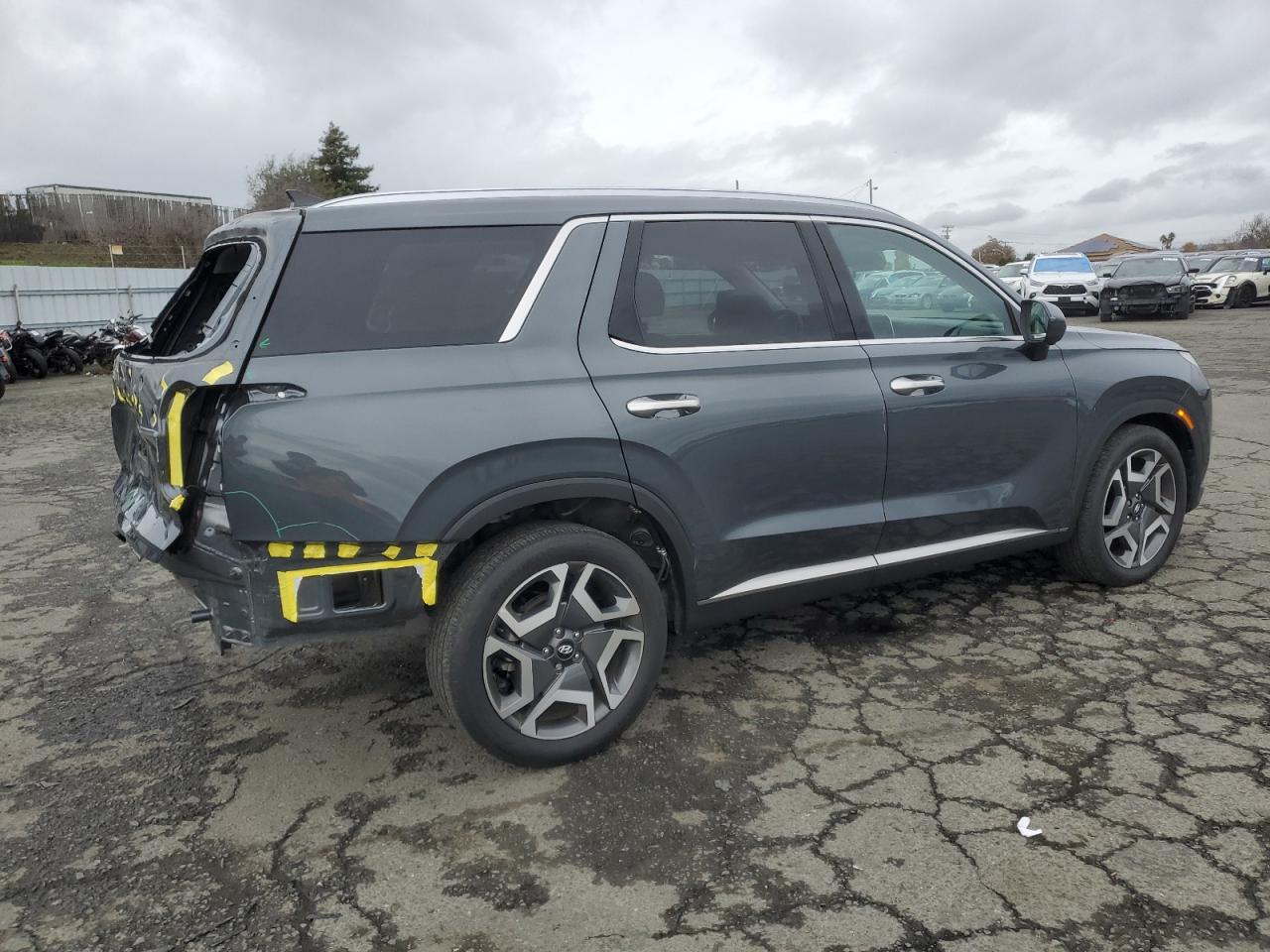 2023 Hyundai Palisade VIN KM8R54GE9PU491751 Copart auction photo, rear end damage thumbnail 3