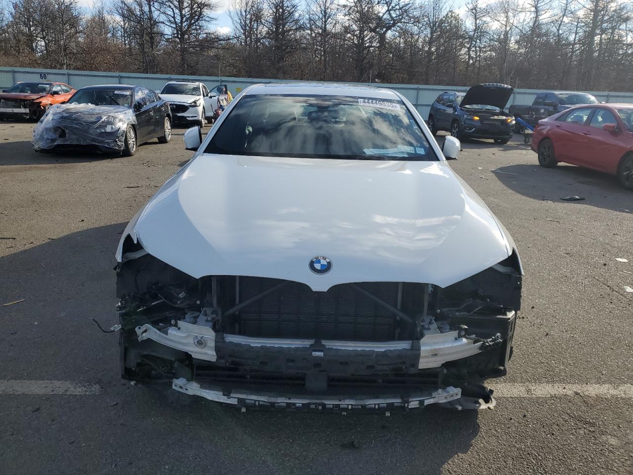 2020 BMW 5er VIN WBAJR7C09LCE07428 Copart auction photo, front end / minor dent/scratches damage thumbnail 5