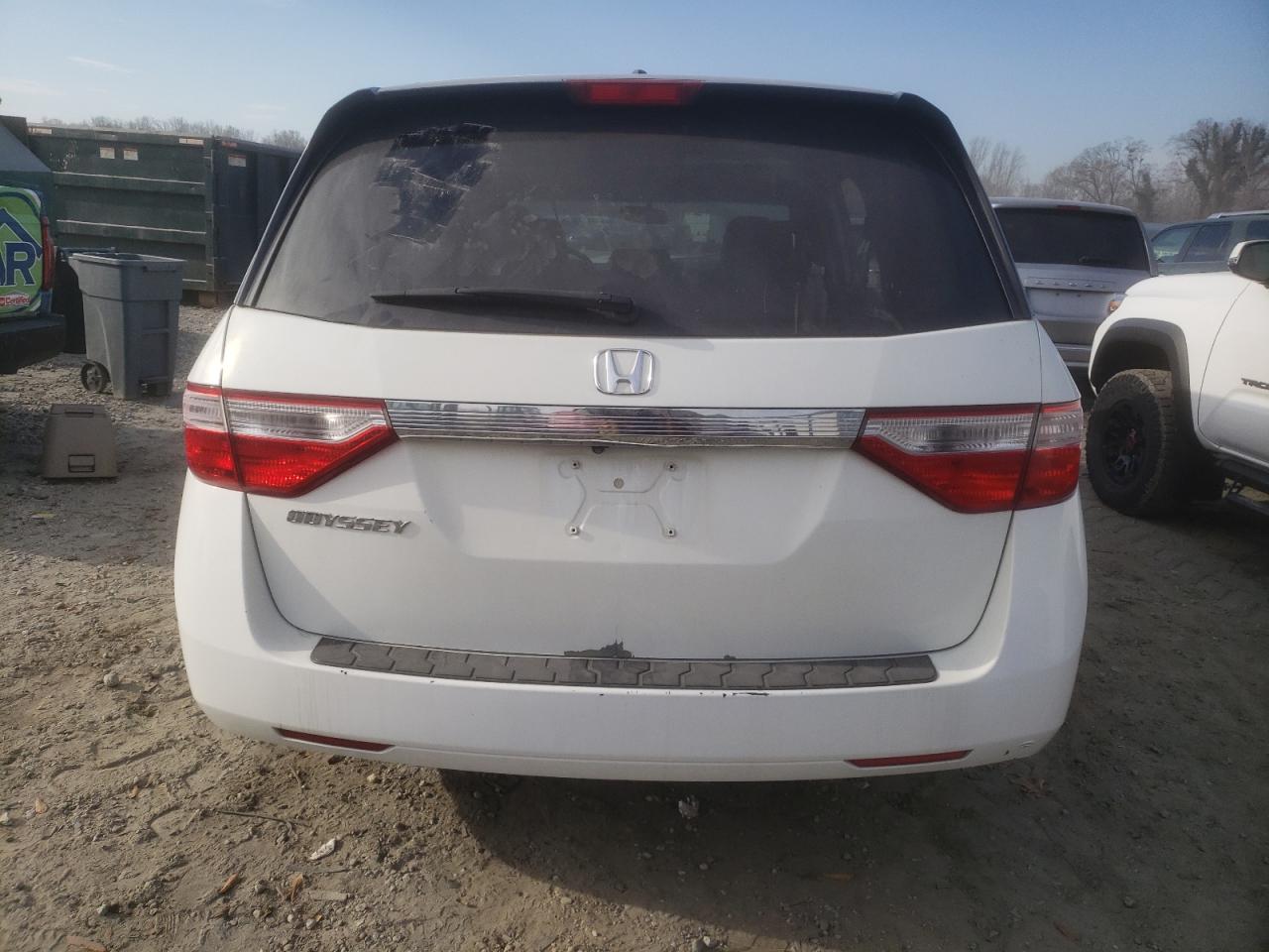 2012 Honda Odyssey VIN 5FNRL5H68CB122180 Copart auction photo, front end / side damage thumbnail 6