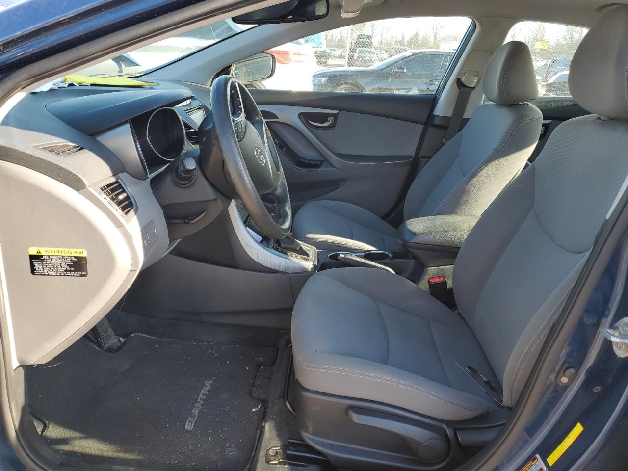 2014 Hyundai Elantra VIN KMHDH4AE0EU089804 Copart auction photo, front end / side damage thumbnail 7