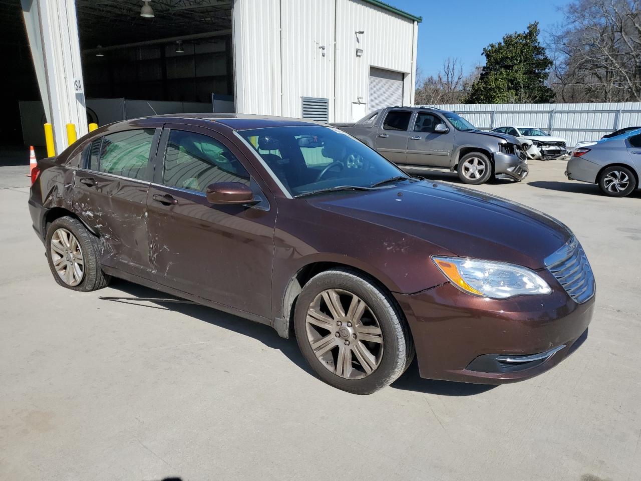 2012 Chrysler 200 VIN 1C3CCBBB6CN284146 Copart auction photo, side damage thumbnail 4