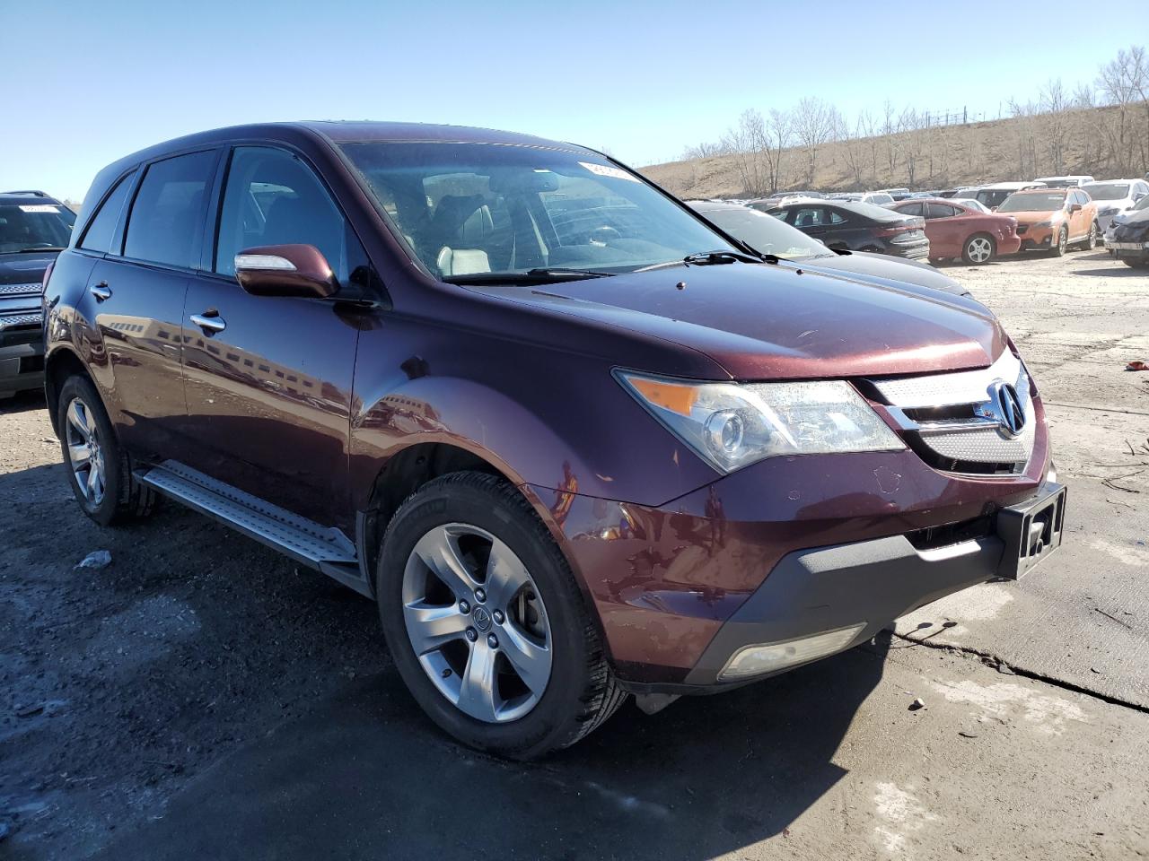 2008 Acura MDX VIN 2HNYD28818H533988 Copart auction photo, front end damage thumbnail 4