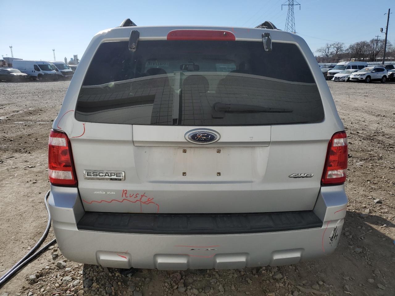2008 Ford Escape VIN 1FMCU94128KA55327 Copart auction photo, front end / rear end damage thumbnail 6