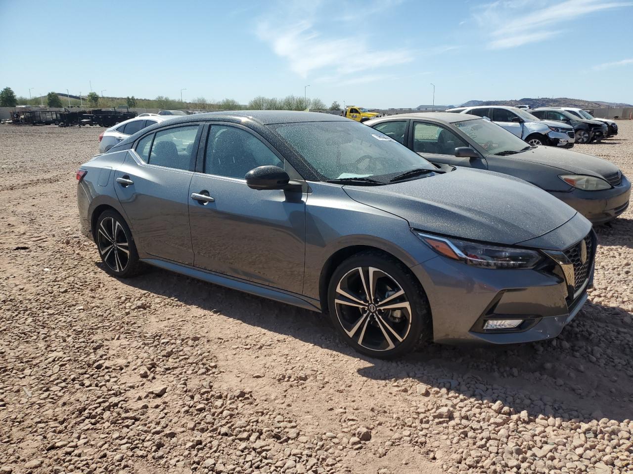 2022 Nissan Sentra VIN 3N1AB8DVXNY245486 Copart auction photo, side damage thumbnail 4