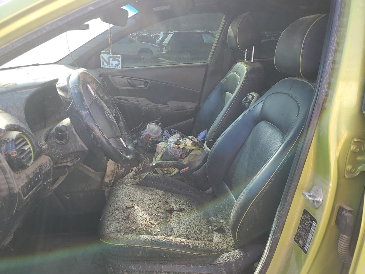 2019 Hyundai Kona VIN KM8K5CA56KU237041 Copart auction photo, water/flood damage thumbnail 7