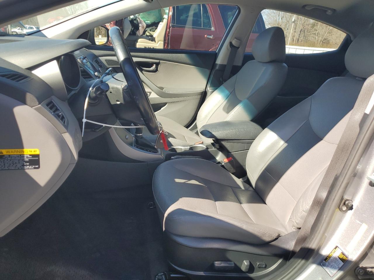 2014 Hyundai Elantra VIN KMHDH4AH1EU083813 Copart auction photo, mechanical / side damage thumbnail 7