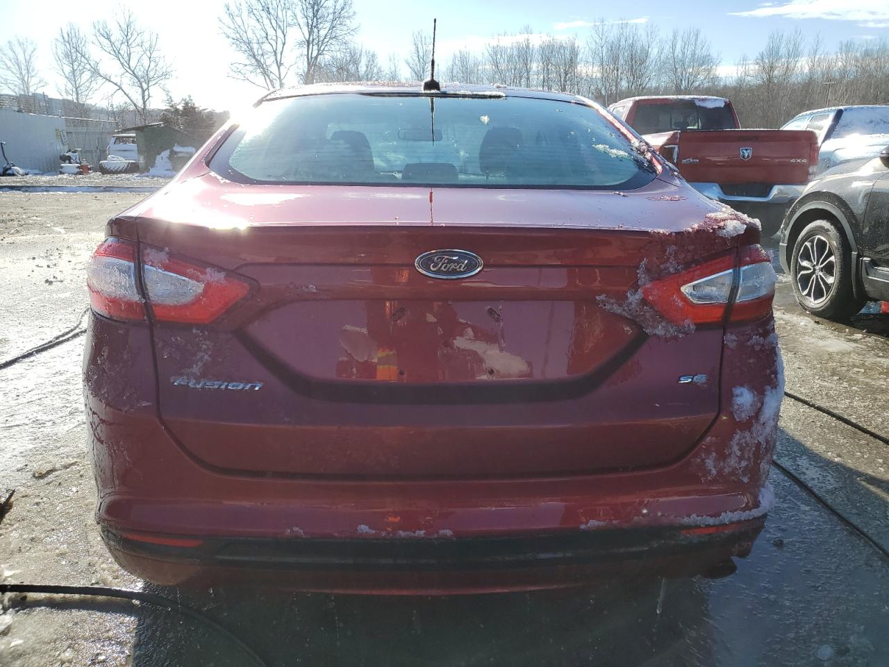 2014 Ford Fusion VIN 1FA6P0HDXE5387606 Copart auction photo, front end damage thumbnail 6