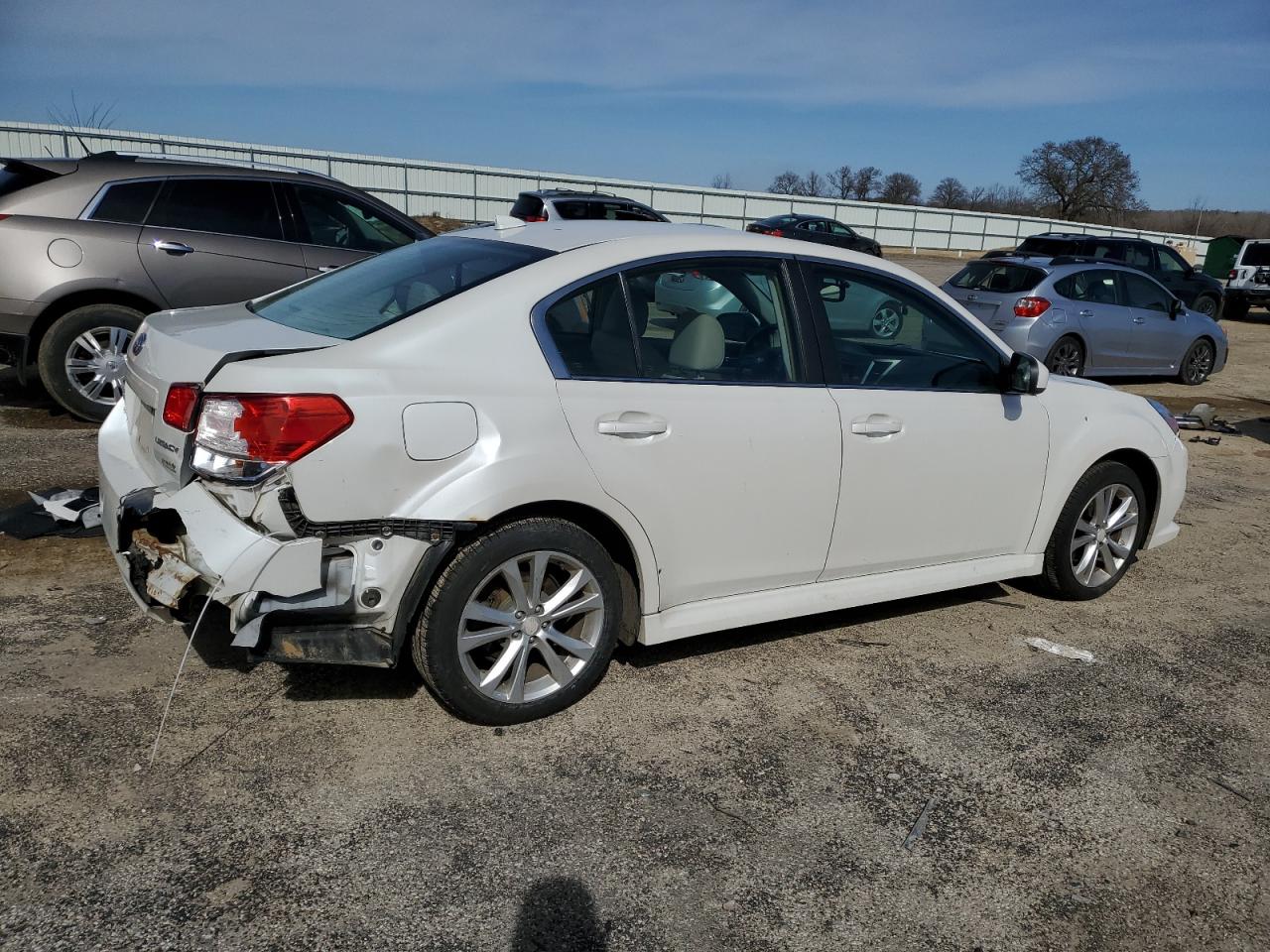 2014 Subaru Legacy VIN 4S3BMBD66E3023392 Copart auction photo, rear end damage thumbnail 3