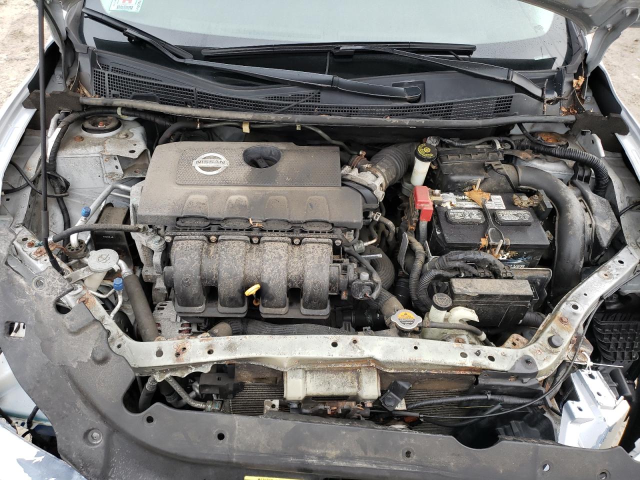 2014 Nissan Sentra VIN 3N1AB7AP5EL677173 Copart auction photo, front end / side damage thumbnail 11